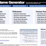 コードネームから会社名まで様々な名前を自動生成する「Online Name Generator」