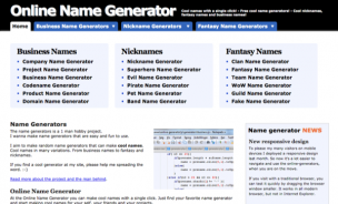 Online Name Generator